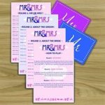 Hen Party Drinking Games 3. Mr and Mrs Hen Night Do Quiz Game