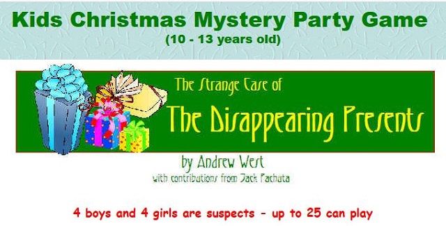 Kids Christmas Mystery Parties for Tweens and Pre-Teens