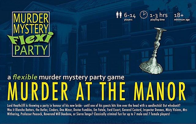 Murder at the Manor Top Dinner Party Game Kit on Amazon UK US