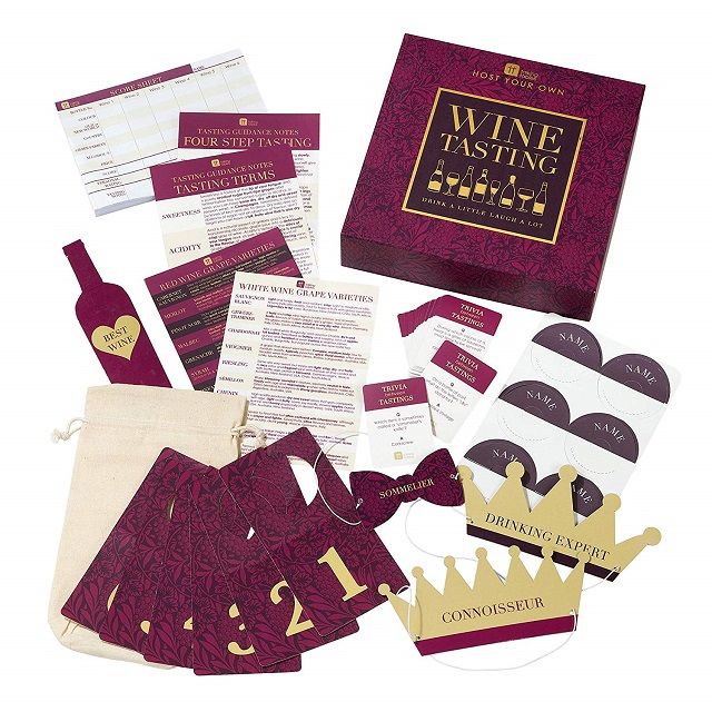 Talking Tables Drinking Party Game for Adults Wine Tasting Game