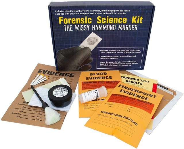 Crime Scene Forensic Science Kit Solve the Missy Hammond Murder