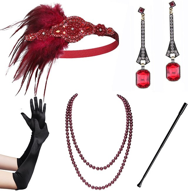 1920s Flapper Great Gatsby Accessories for Women