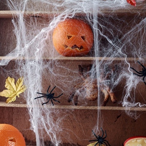 Halloween Stretchable Cobweb Decoration for Haunted House Effect