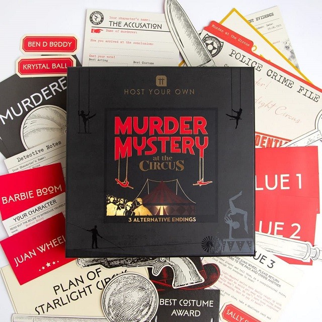 Circus Themed Murder Mystery Dinner Party Game by Talking Tables