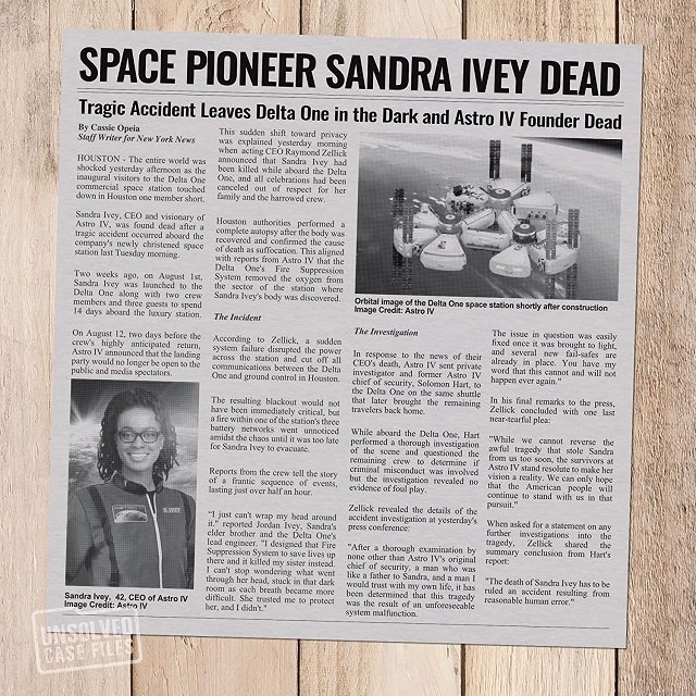Sandra Ivey - New Unsolved Case Files Game 9