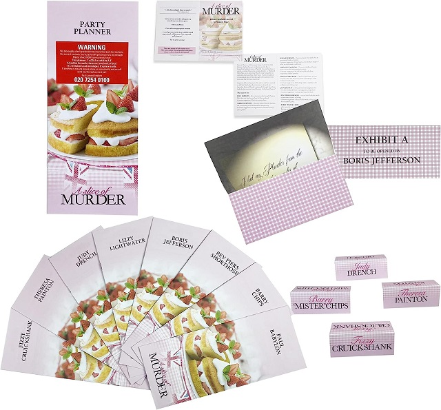 Inspector McClues Slice of Murder Dinner Party Game Teens Adults